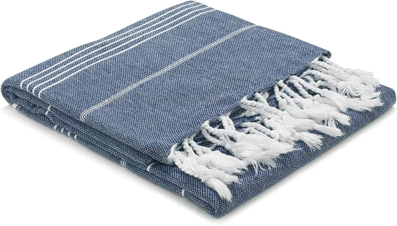 XXL Strandtuch aus 100% Baumwolle Deep Sea 220x160